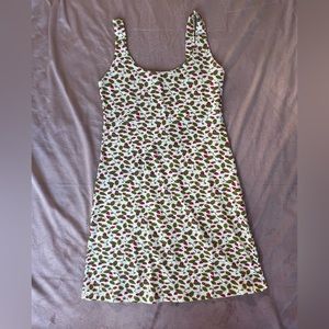 Brandy Melville Rare Ellen Strawberry and Vines Mini Dress Small